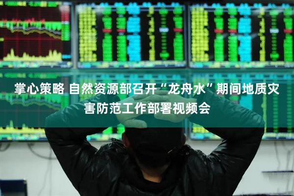 掌心策略 自然资源部召开“龙舟水”期间地质灾害防范工作部署视频会